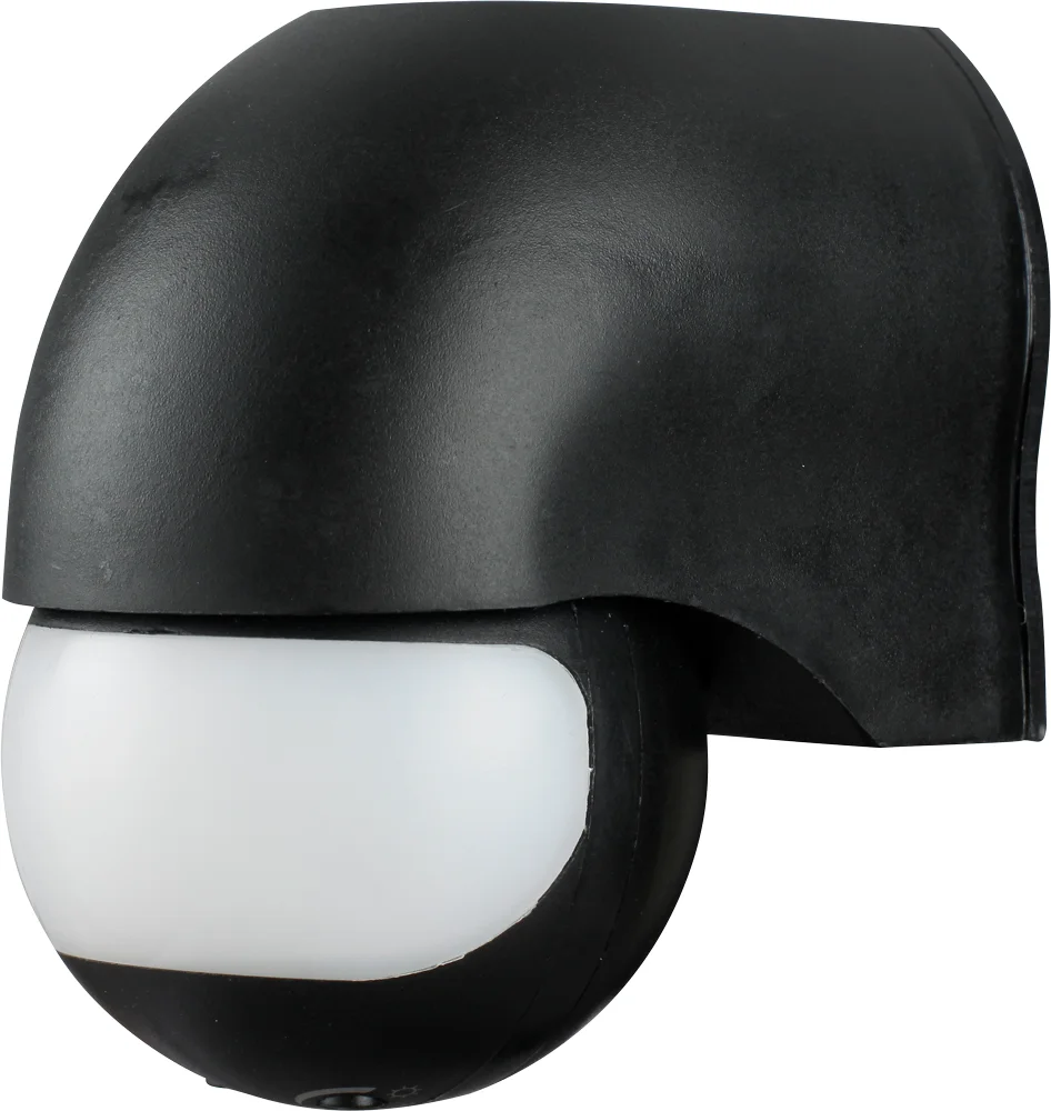 Датчик руху інфрачервоний e.sensor.pir.12.black(чорний), 180°, IP44
