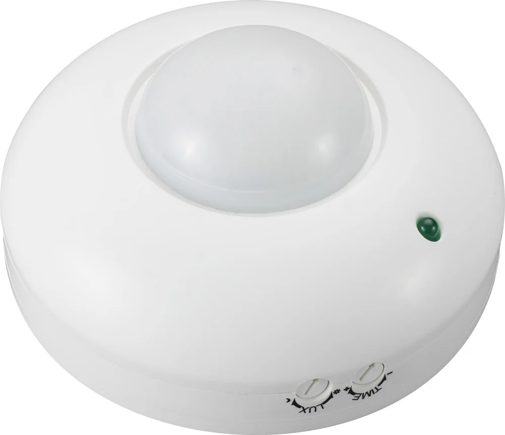 Датчик руху інфрачервоний стельовий e.sensor.pir.07.white(білий), 360°, IP20