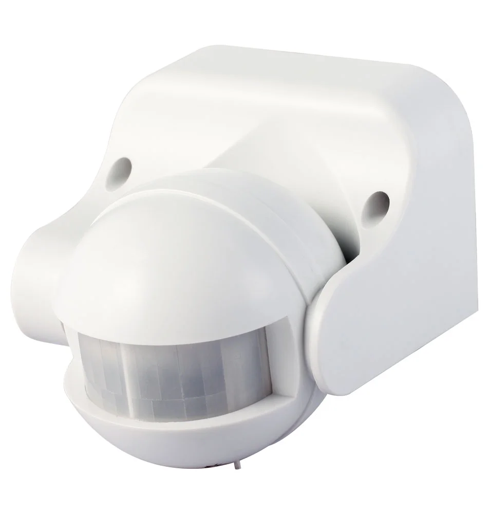 Датчик руху інфрачервоний e.sensor.pir.09.white(білий), 180°, IP44
