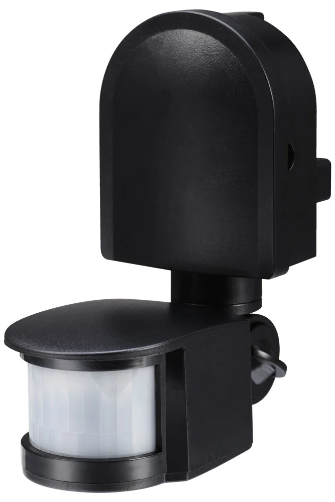 Датчик руху інфрачервоний e.sensor.pir.10F.black(чорний), 180°, IP44