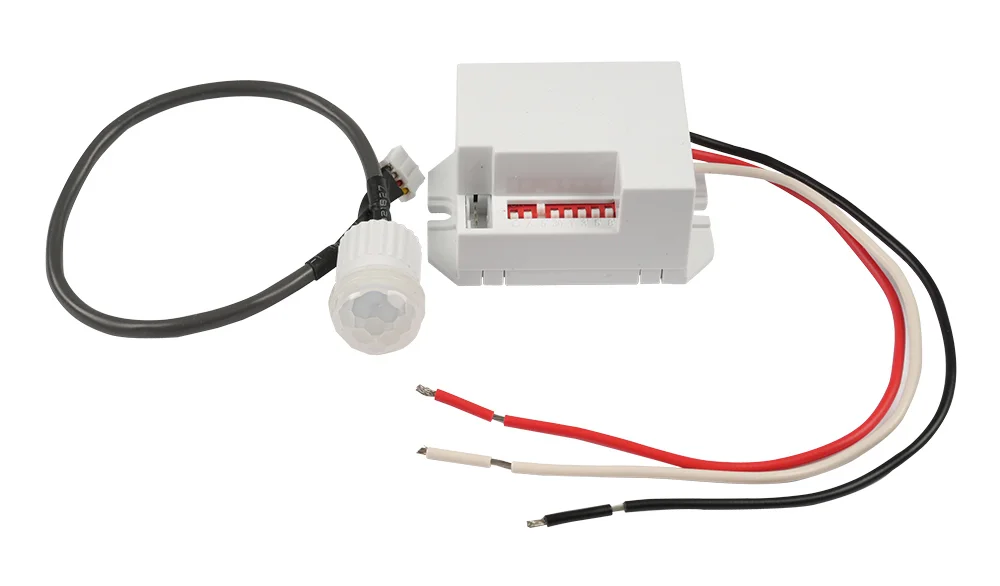 Датчик руху інфрачервоний e.sensor.pir.24.12-24.white,  360°, білий, 12В