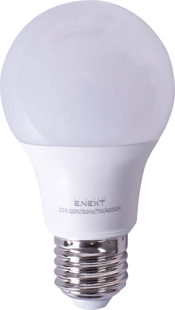 Лампа светодиодная e.LED.lamp.A60.E27.7.4000, 7Вт, 4000К