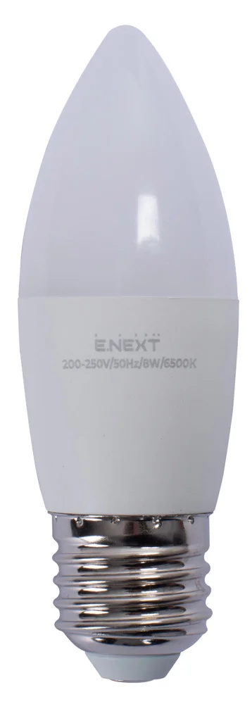 Лампа светодиодная e.LED.lamp.B35.E27.8.6500