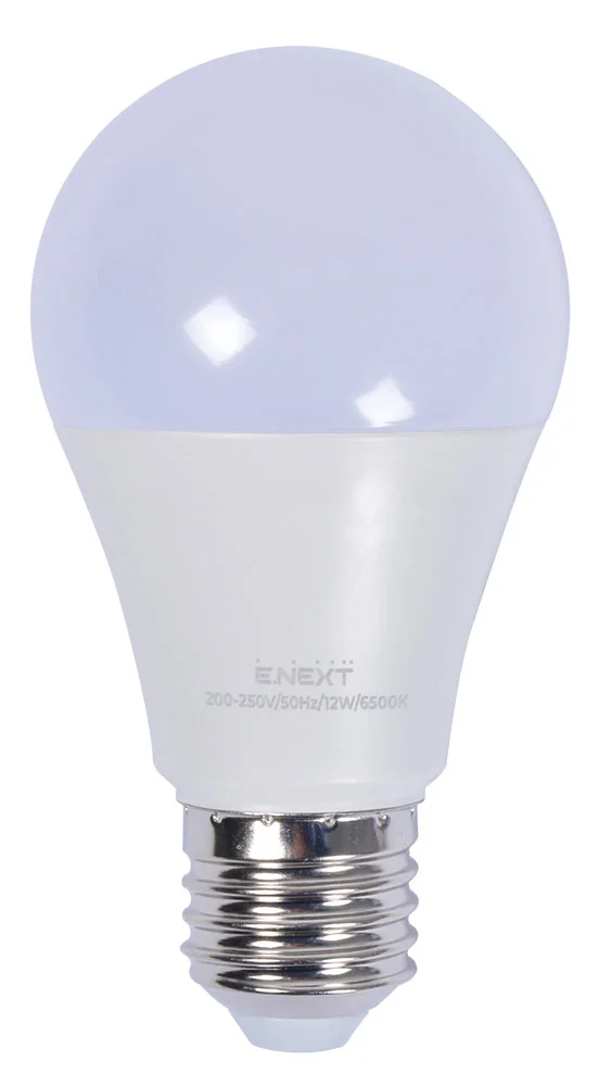 Лампа светодиодная e.LED.lamp.stand.A60.E27.12.6500, 12Вт, 6500К 110лм/Вт