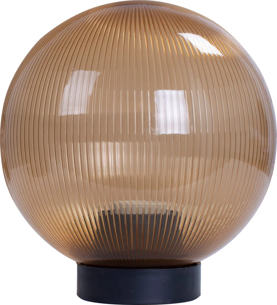 Светильник e.street.light.200.gold.pr.ua типу "Куля" золотистый призма, Е27