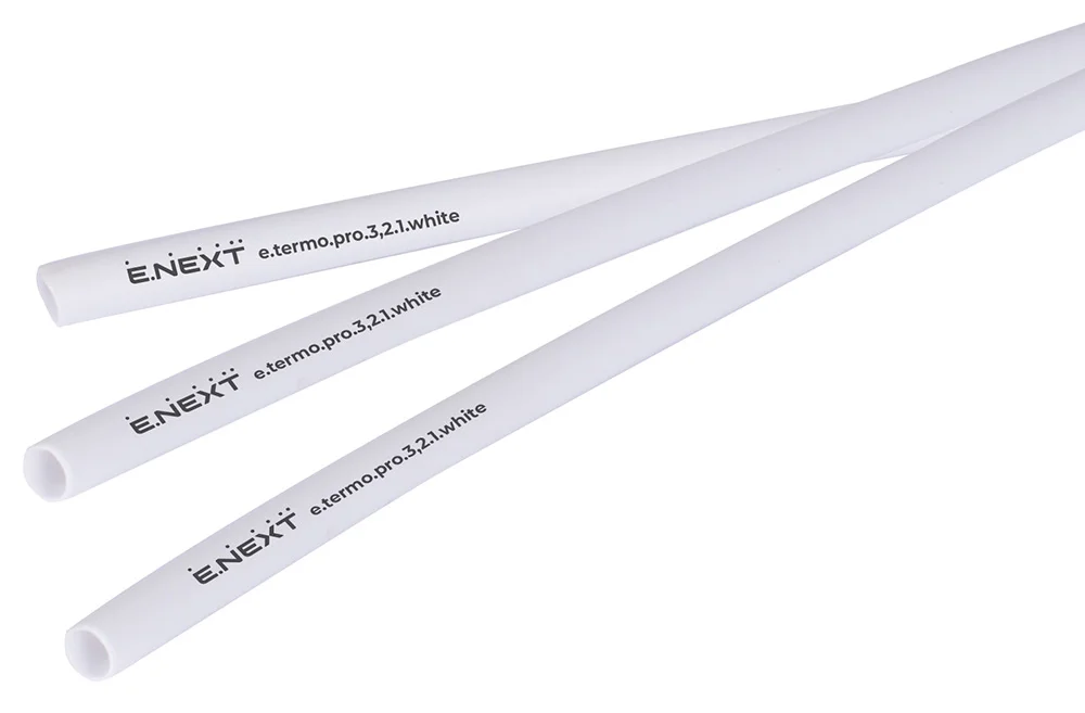 Термоусаживаемая трубка с клеевым слоем e.termo.pro.3,2.1.white, 3,2/1, 1м, белая