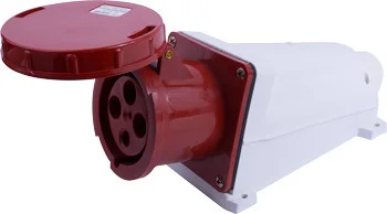 Силовая розетка стационарная e.socket.144.125.67, 4п., 400В, IP 67, 125А
