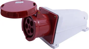 Силовая розетка стационарная e.socket.145.125.67, 5п., 400В, IP 67, 125А