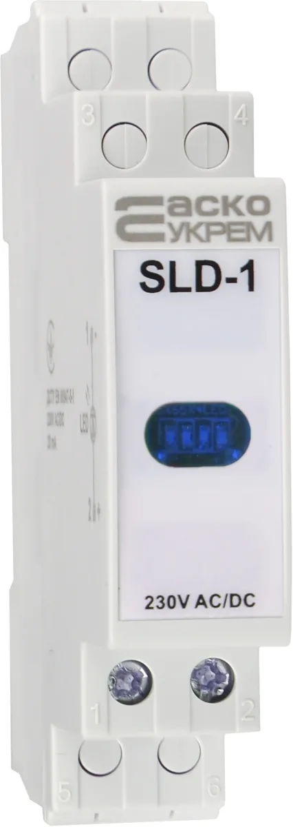 Модульный сигнальный индикатор 230V AC/DC SLD-1 синий