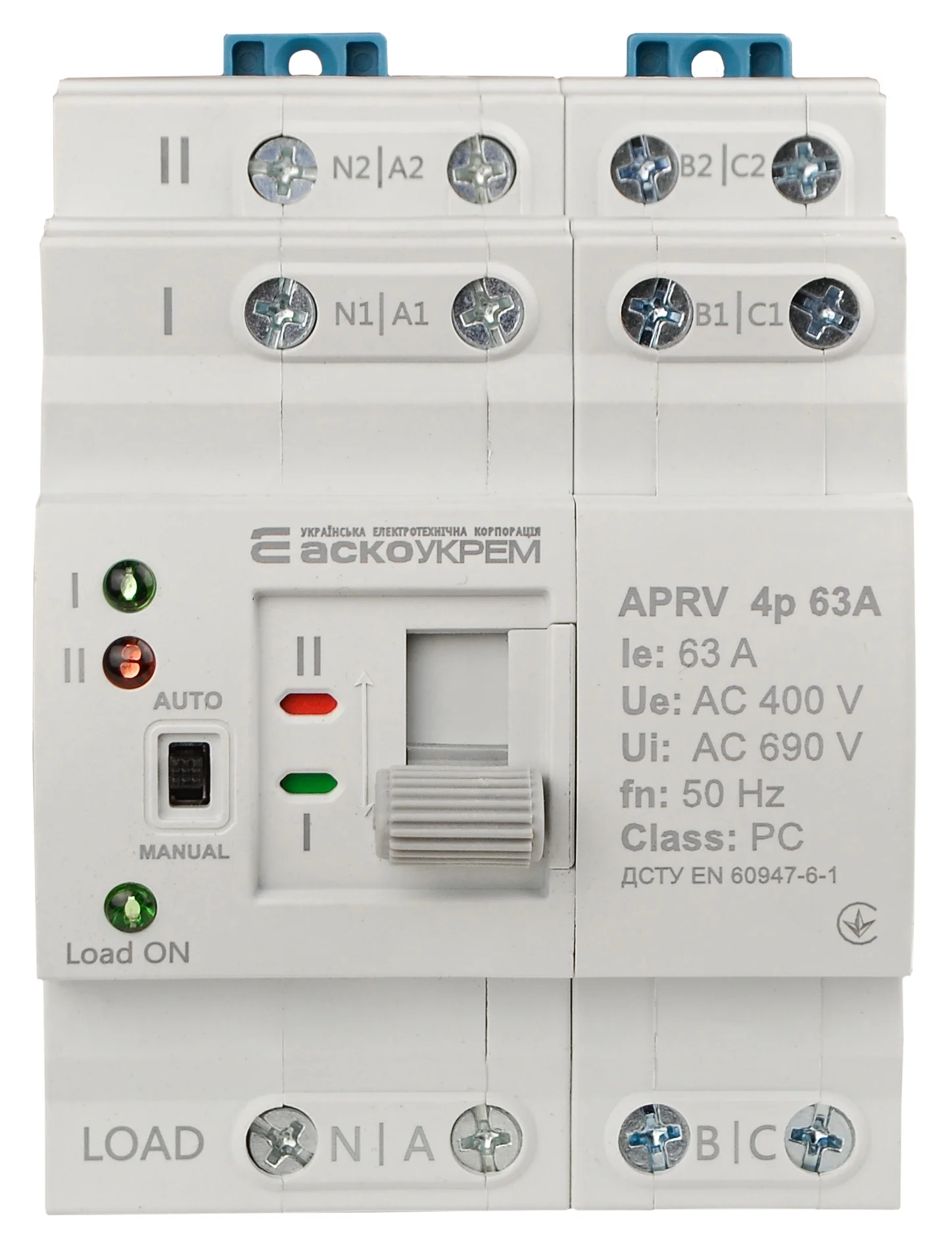 APRV 4p 63A ACKO пристрій АВР чотириполюсний