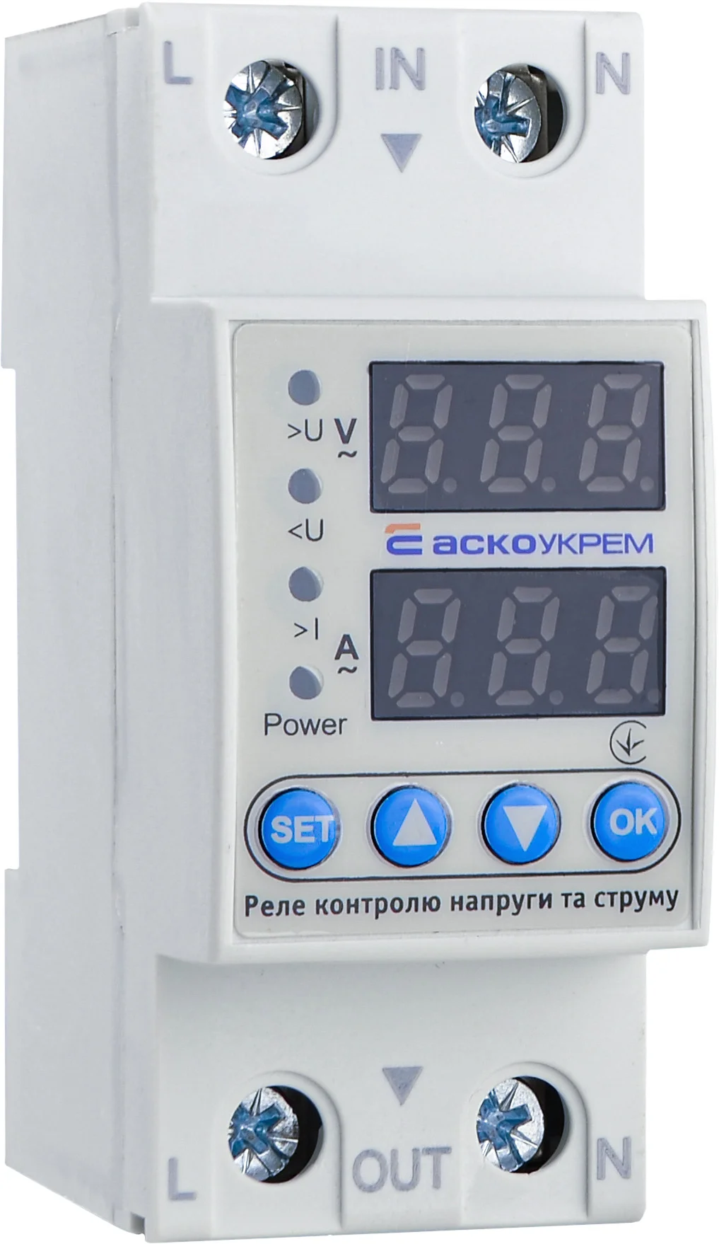 RKV 2P 63A ACKO реле контролю напруги однофазне