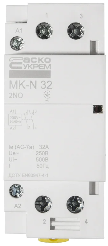 Контактор модульний MK-N 2P 32А 2NO 220В АСКО-УКРЕМ