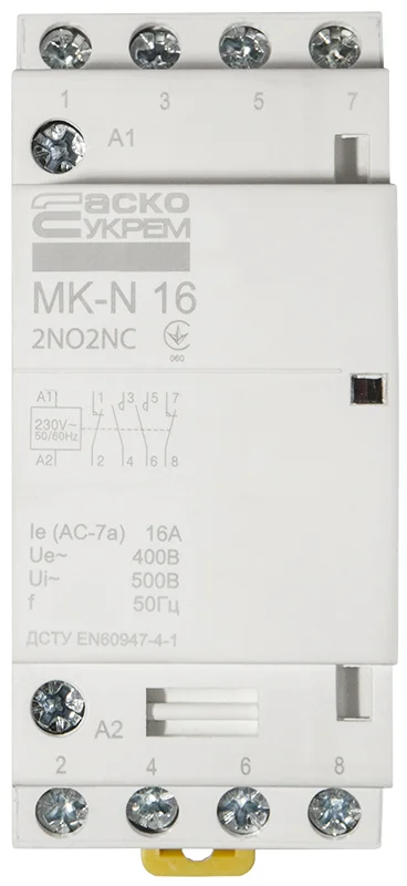 Контактор модульний MK-N 4P 16А 2NO2NC 220В АСКО-УКРЕМ