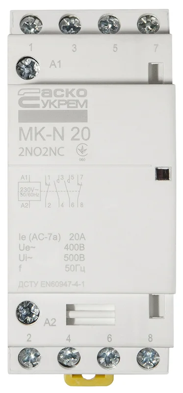 Контактор модульный MK-N 4P 20А 2NO2NC 220В АСКО-УКРЕМ