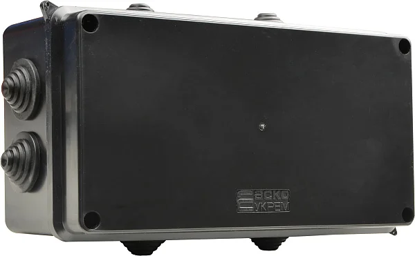 Распределительная коробка серии UAtmo Jet Black 200*100*70 (уп. 8шт)