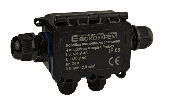Коробка распределительная защищенная UProbox, 4 ввода тип А, IP68