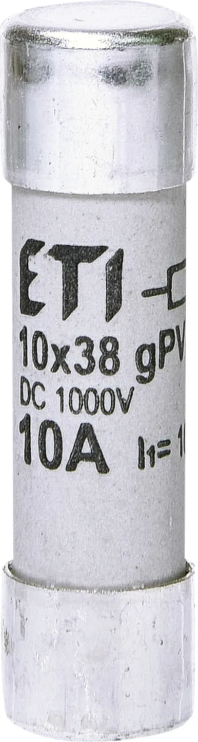 Запобіжник циліндричний CH10x38 gPV 10A 1000V DC ETI 2625105