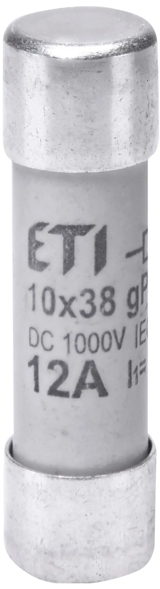 Запобіжник циліндричний CH10x38 gPV 12A 1000V DC ETI 2625106