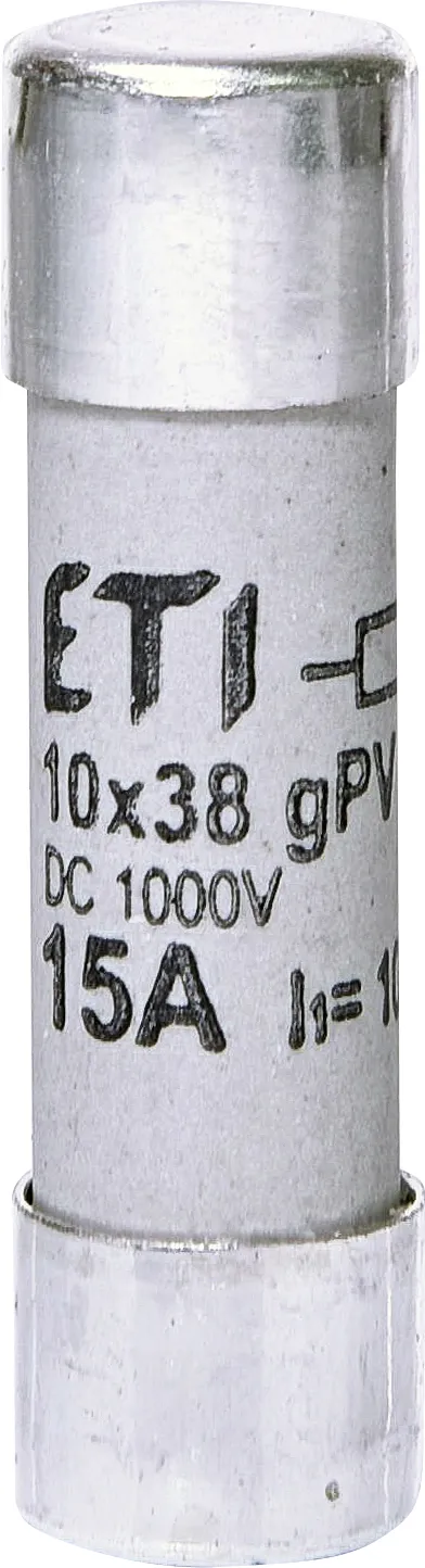 Запобіжник циліндричний CH10x38 gPV 15A 1000V DC ETI 2625112