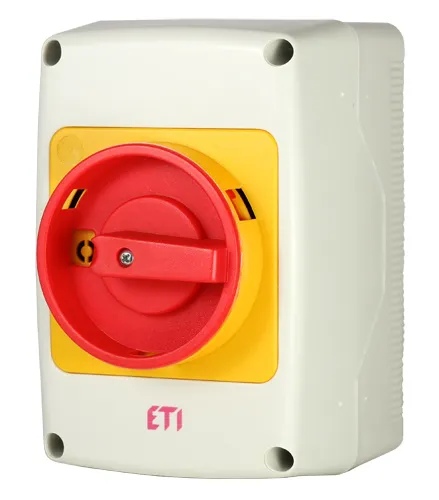Переключатель кулачковый ETI CS 25 92 PNGLK, 4р, 25А, IP65 с блокировкой навесным замком