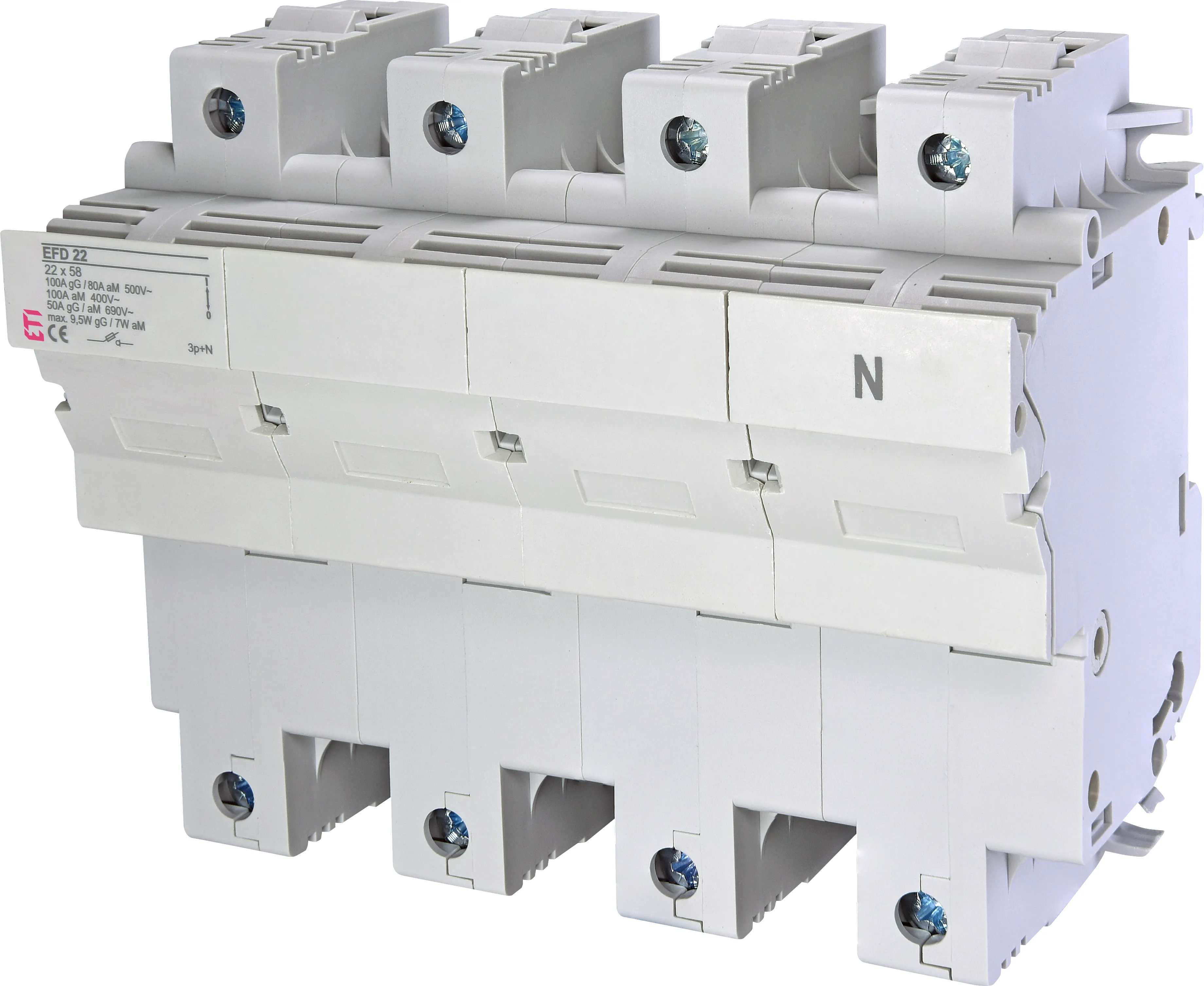 Разъединитель ETI EFD 22 3p+N 690V, 3р+N