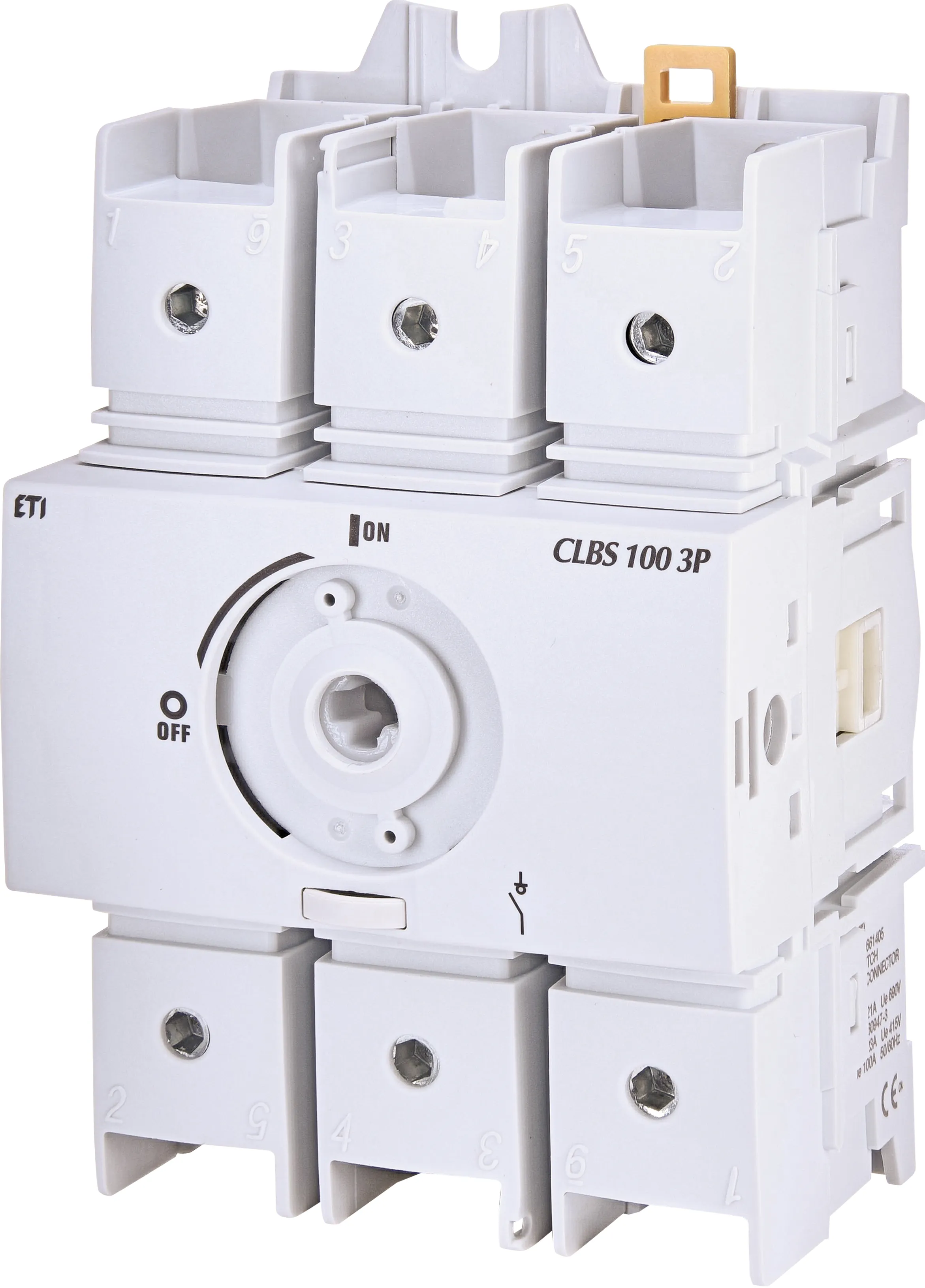 Выключатель нагрузки ETI CLBS 100 3р 100А (без рукоятки, схема 1-0)
