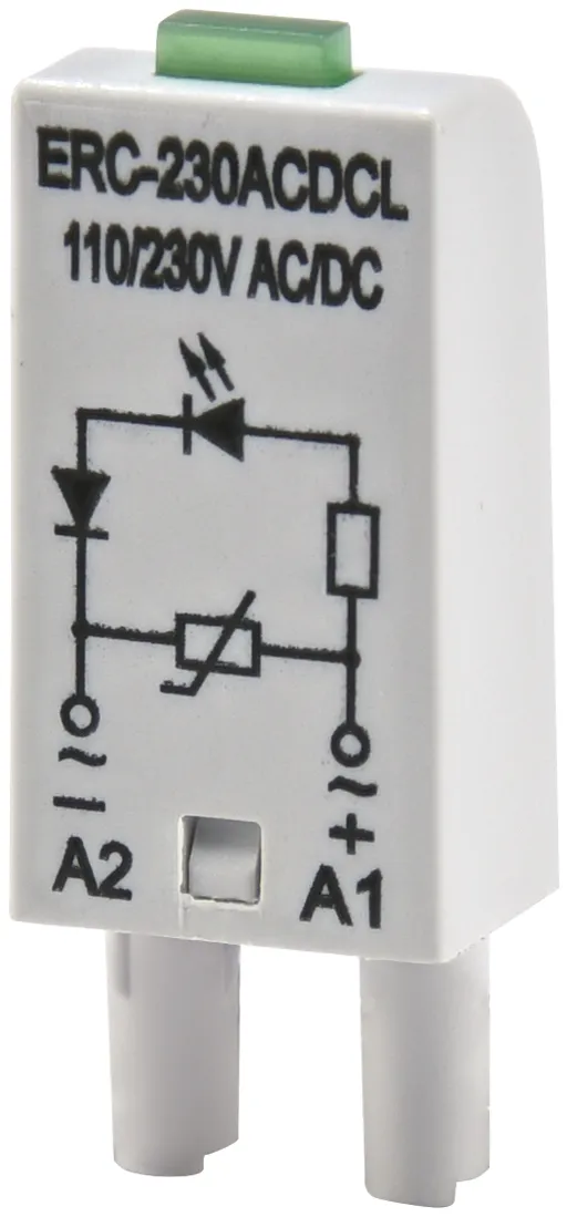 Модуль ETI ERC-230ACDCL (RC-защита + LED, Uc 110–230В AC/DC)