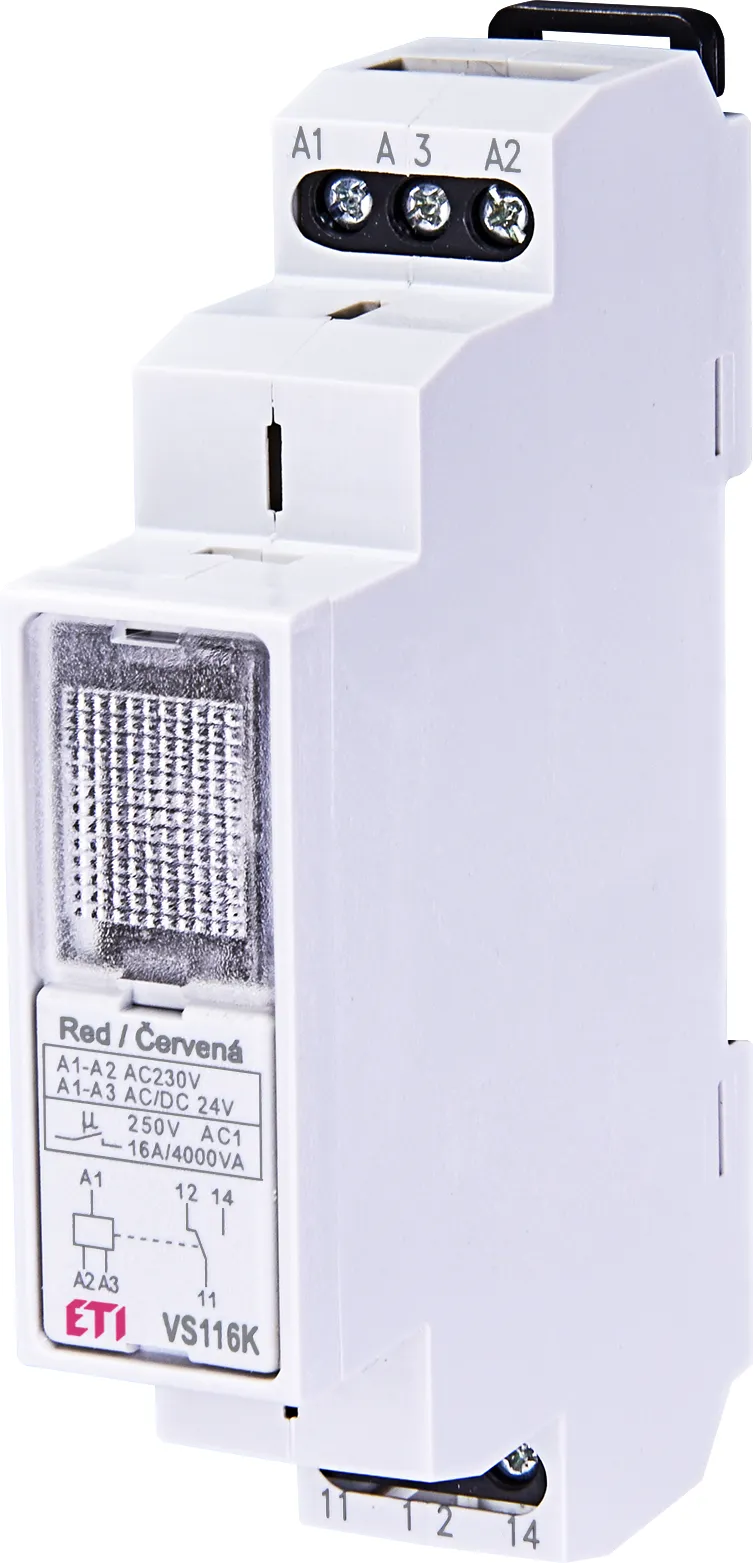 Реле ETI VS116K 24/230В AC (1×16А, AC1, 1CO)