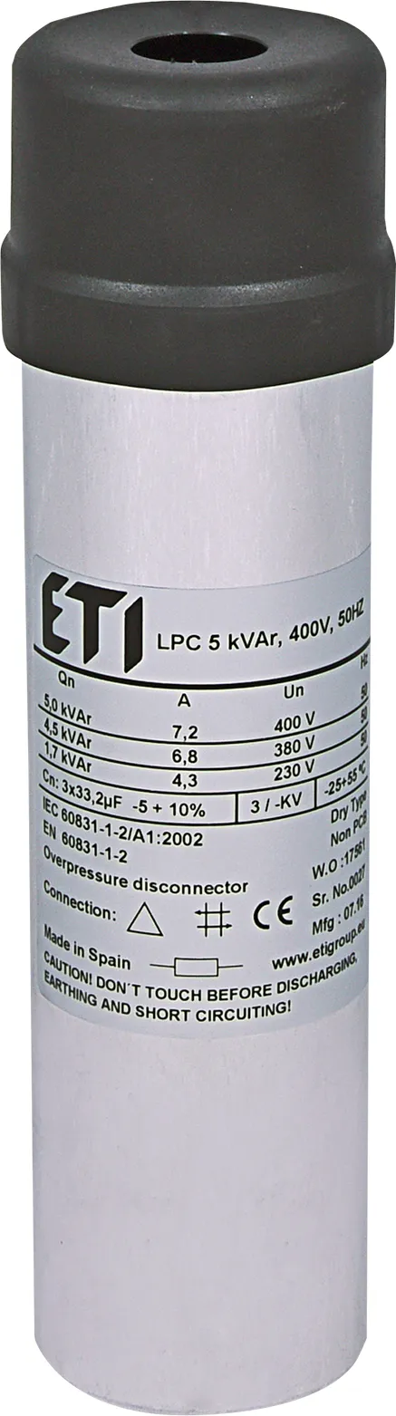 Конденсаторна батарея ETI LPC 5kVAr (5 кВАр, 3-фазна, 400В)