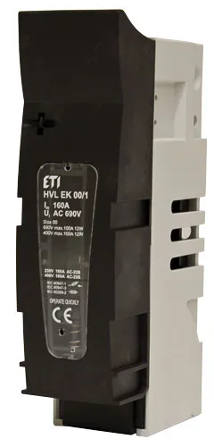 Держатель-разъединитель ETI HVL EK 00 (для NH-00, с отключающей функцией)