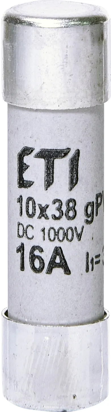 Плавкая вставка ETI CH 10x38 gPV 16A (10×38 мм, gPV, DC 1000В)