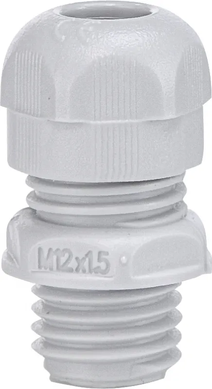 Кабельный ввод ETI M-12G (M12, d2–7мм, IP68, серый)