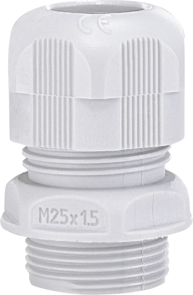 Кабельный ввод ETI M-25G (M25, d10–16мм, IP68, серый)