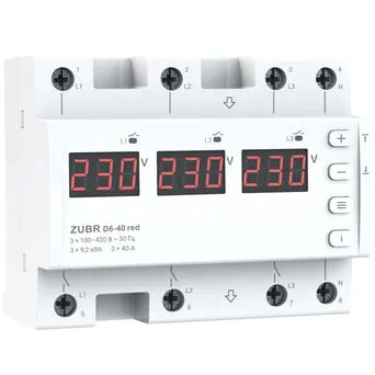 Реле напряжения ZUBR D6-40 red