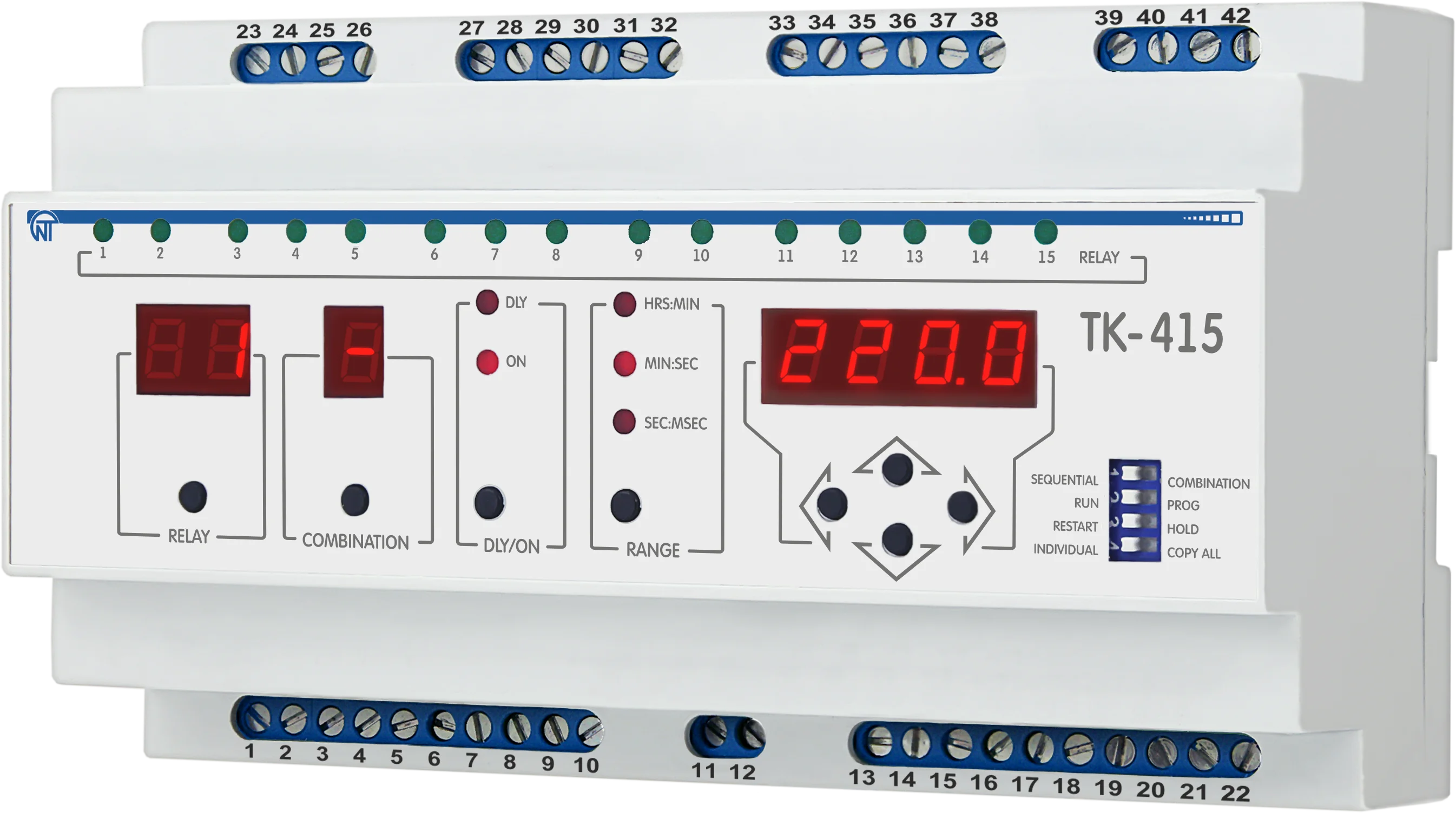 Послідовно-комбінаційне реле ТК-415М (15 каналів)
