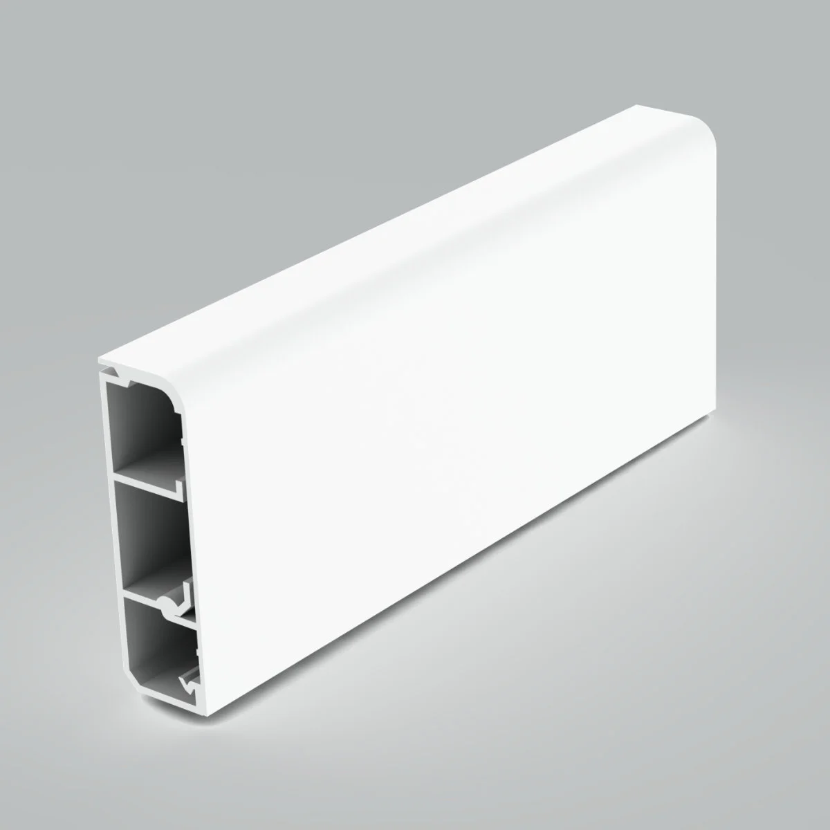 Плинтусный кабельный канал KOPOS LP 80X25_HD белый 80×25 мм