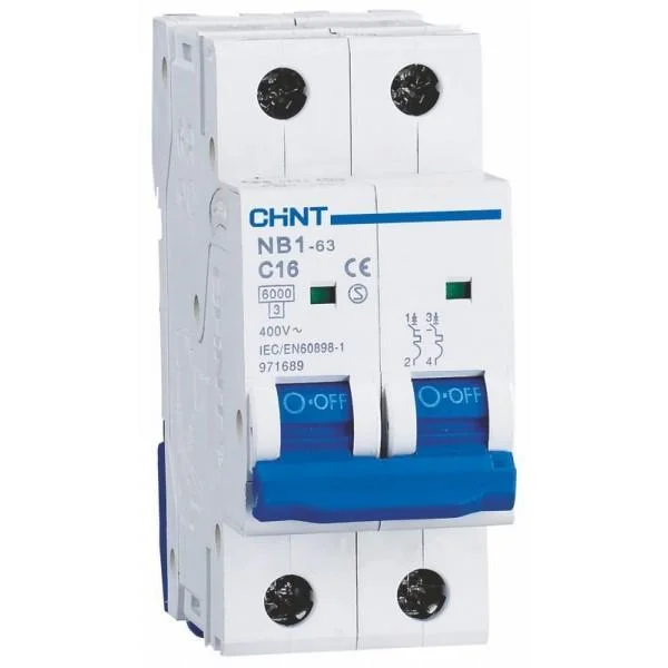 Автоматический выключатель Chint NB1-63 2P C13 6kA DB