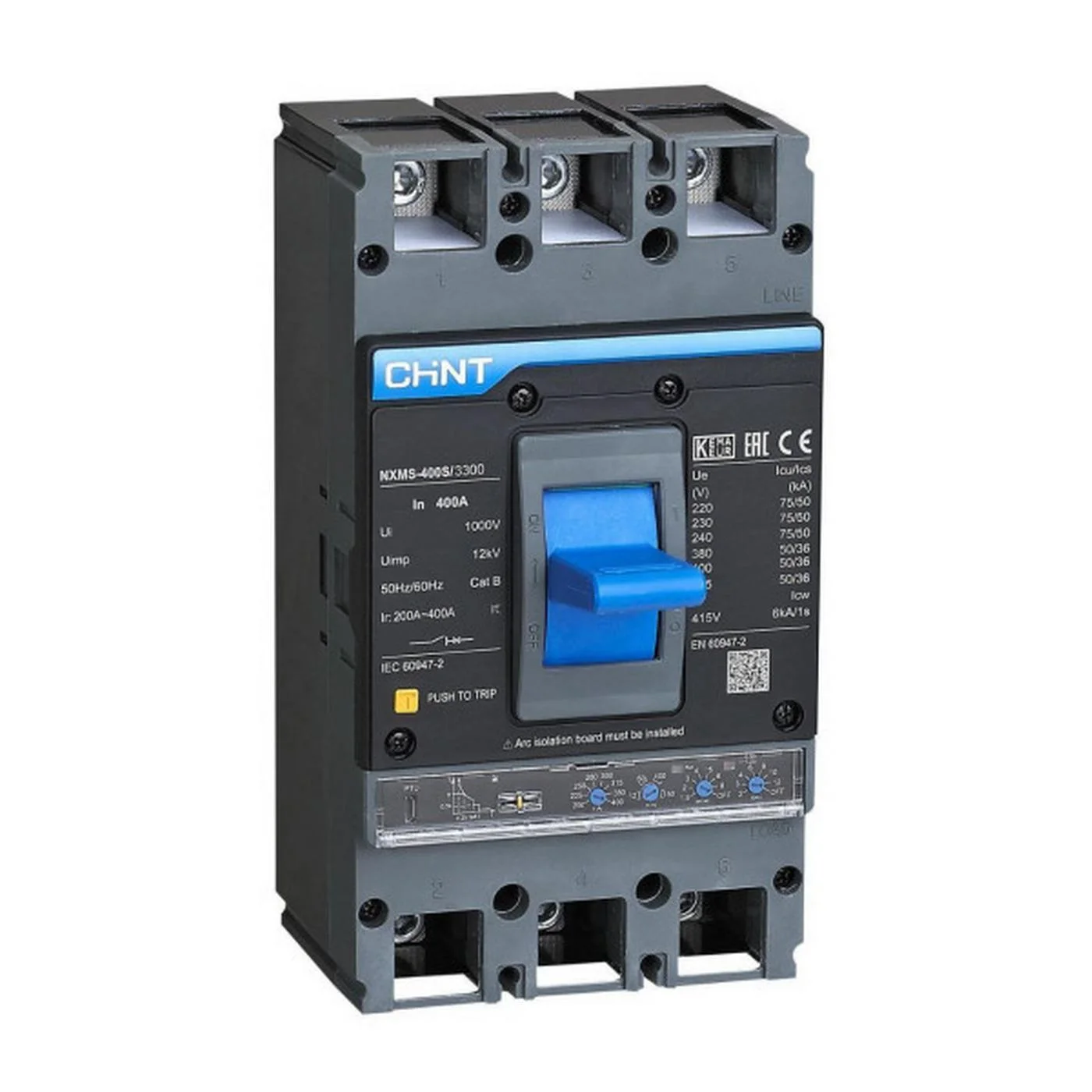 Автоматический выключатель Chint NXMS-400S 400A 3P 50kA