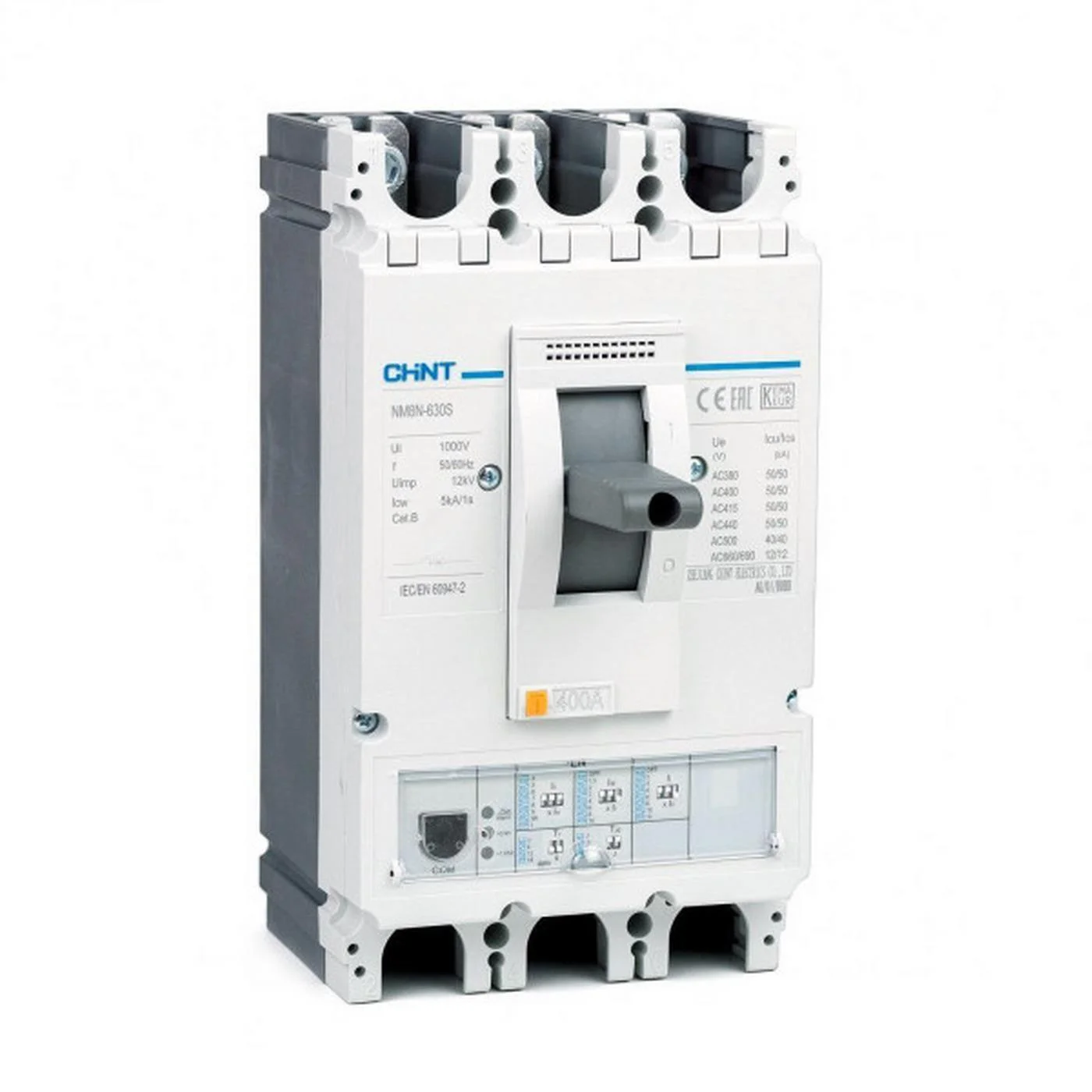 Автоматический выключатель в литом корпусе Chint NM8N-630S EN 630A 3P 50kA