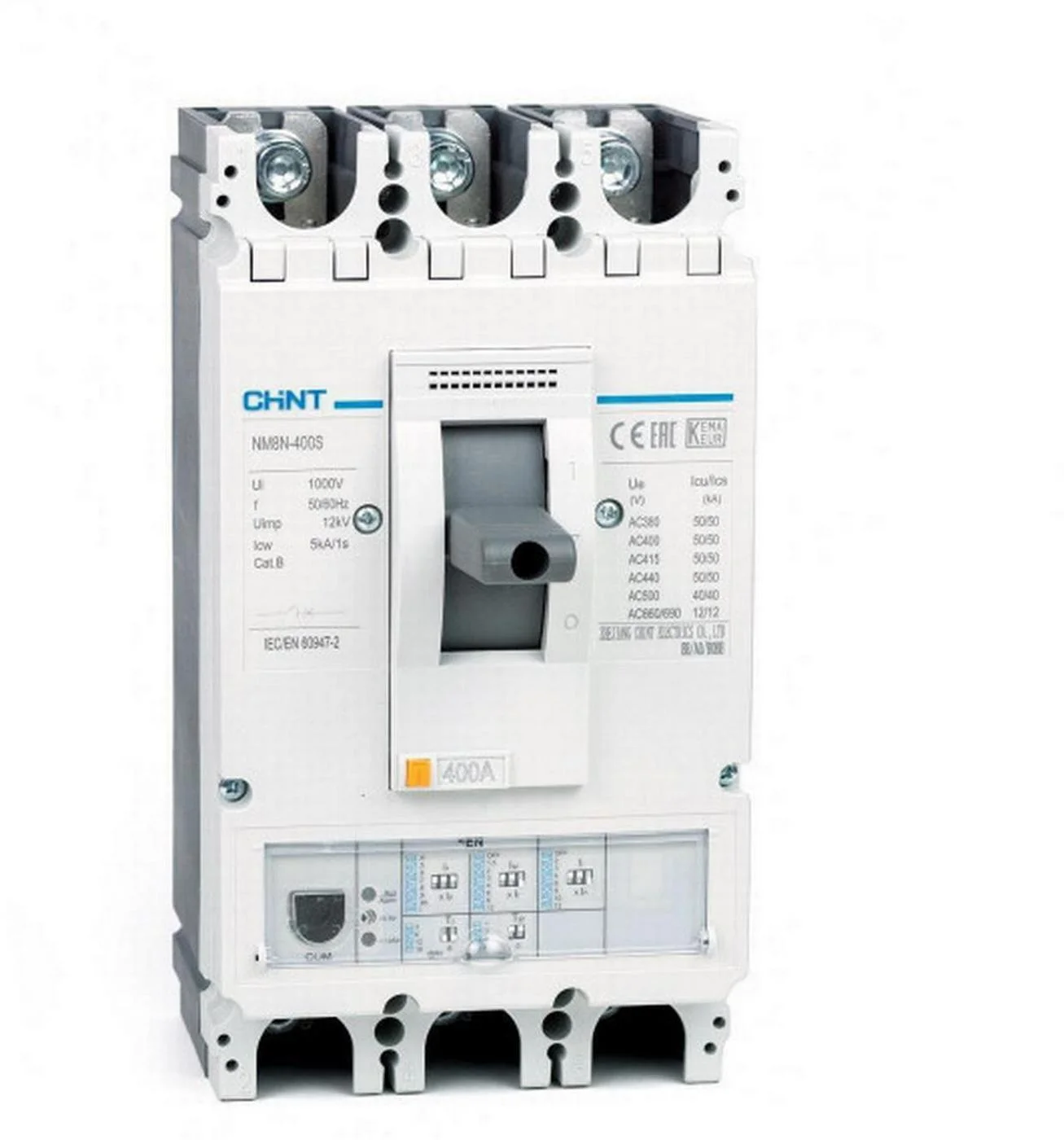 Автоматический выключатель в литом корпусе Chint NM8N-400S EN 250A 3P 50kA