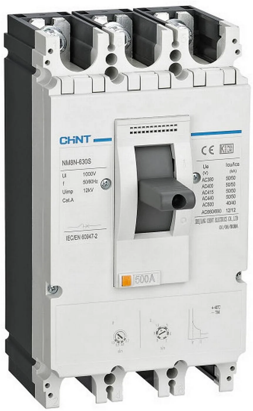 Автоматический выключатель в литом корпусе Chint NM8N-630S TM 400A 3P 50kA