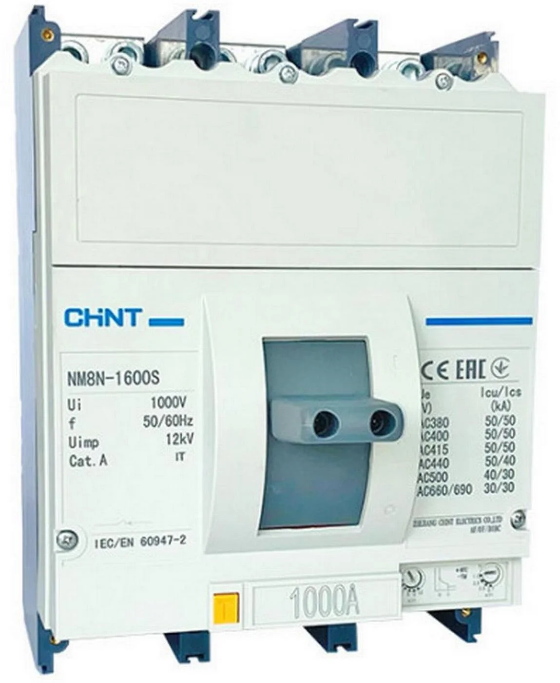 Автоматический выключатель в литом корпусе Chint NM8N-1600S TM 1250A 3P 50kA