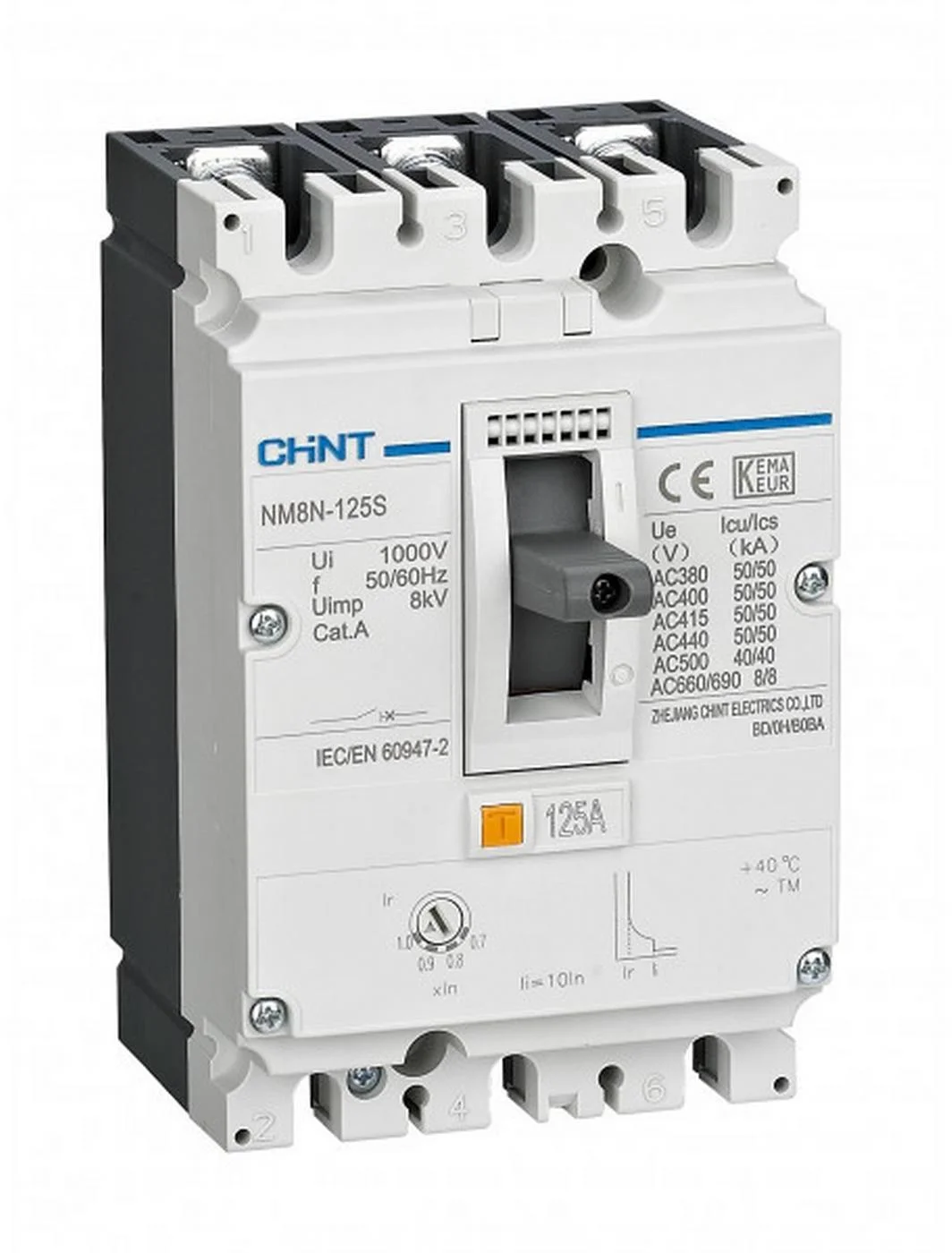Автоматический выключатель в литом корпусе Chint NM8N-125S TM 25A 3P 50kA