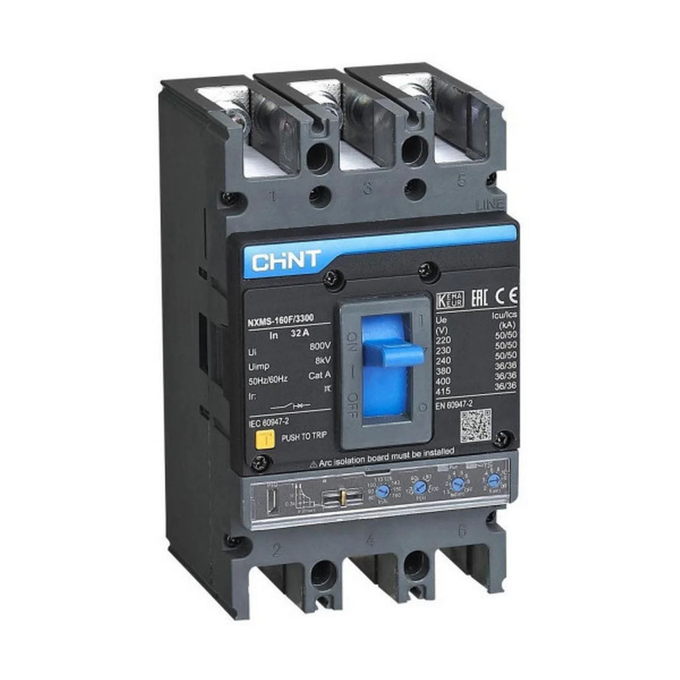 Автоматический выключатель Chint NXMS-160F 32A 3P 36kA