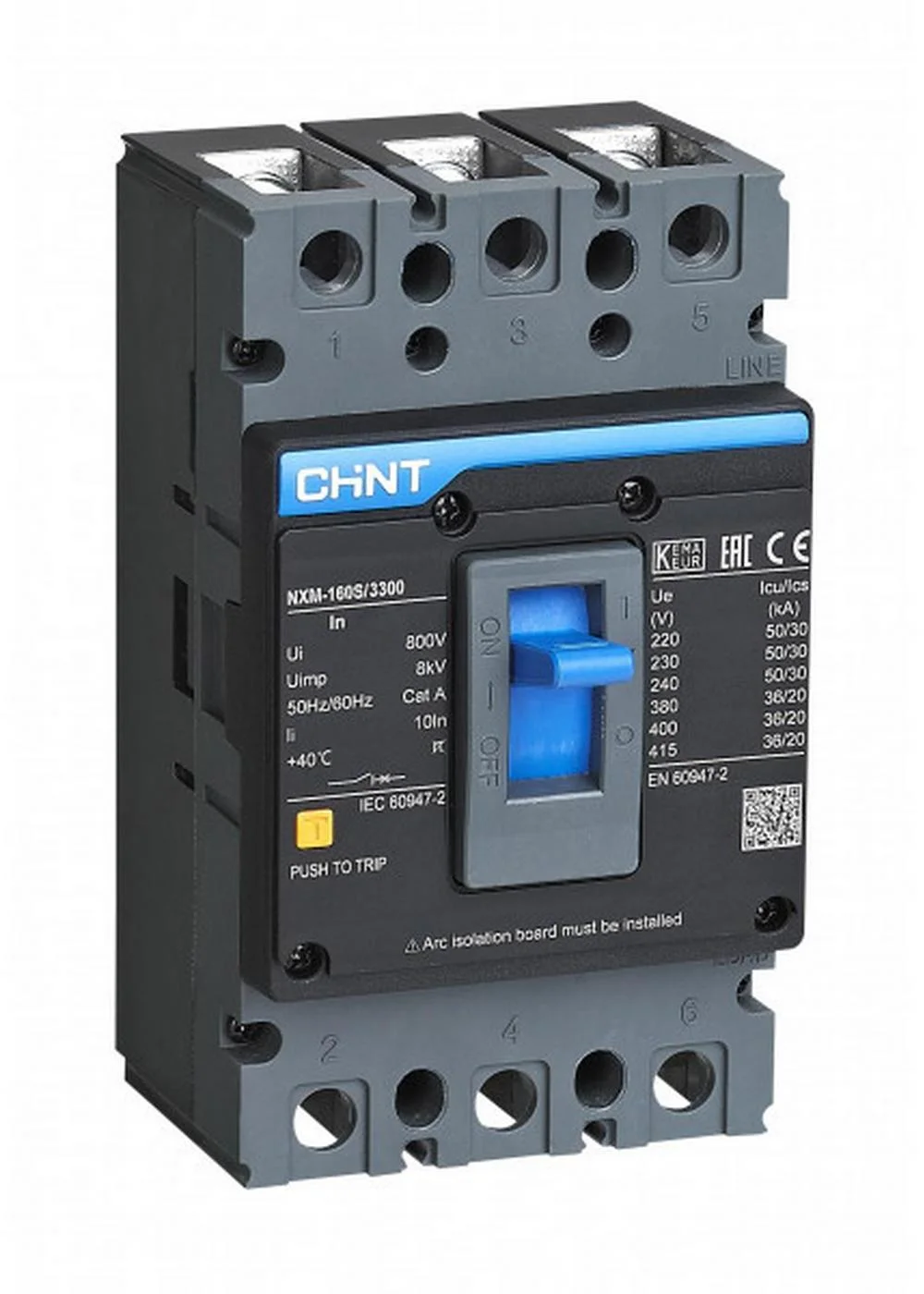 Автоматический выключатель Chint NXM-160S/3300 40A 3P 36кА