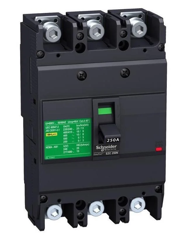 Автоматичний вимикач Schneider Electric EZC250N 3P 160А 36кА