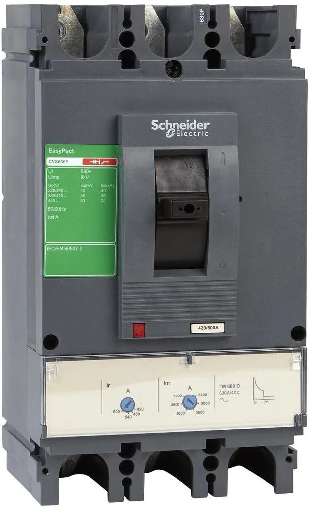 Автоматичний вимикач Schneider Electric CVS630F 3P 600А 36кА