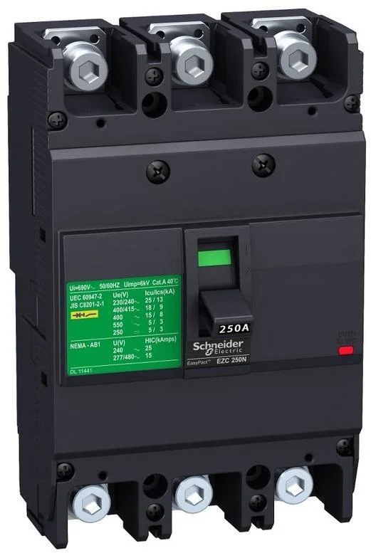 Автоматичний вимикач Schneider Electric EZC250N 3P 100А 36кА