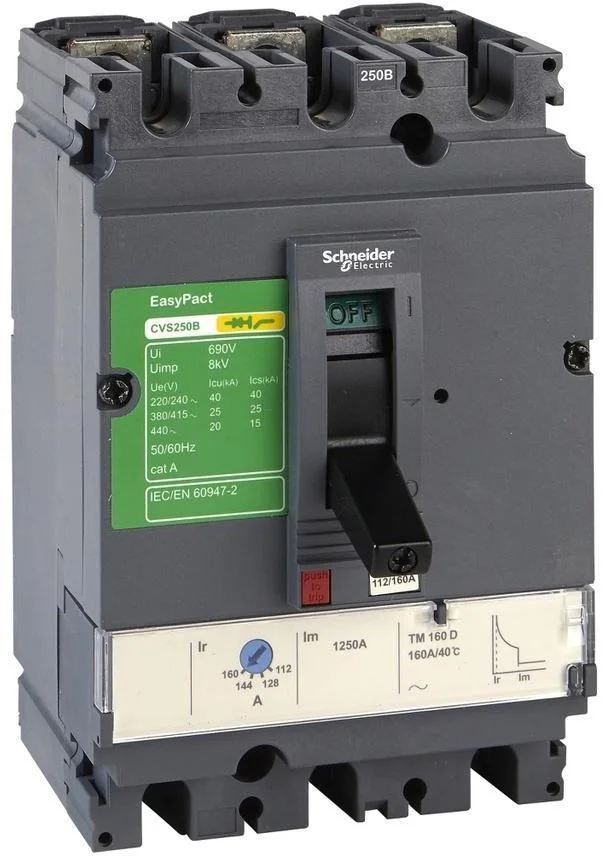 Автоматичний вимикач Schneider Electric CVS250B 3P 160А 25кА