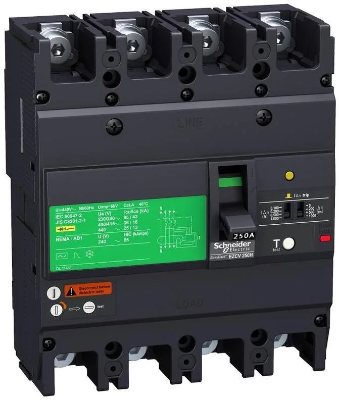 Автоматичний вимикач Schneider Electric EZCV250N 3P 125А 36кА